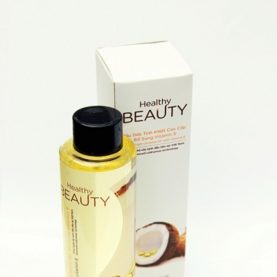 Dầu dừa dưỡng da có bổ sung vitamin E thiên nhiên - Healthy Beauty 150ml