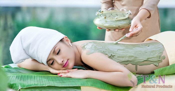 Tắm trắng da bằng bột trà xanh